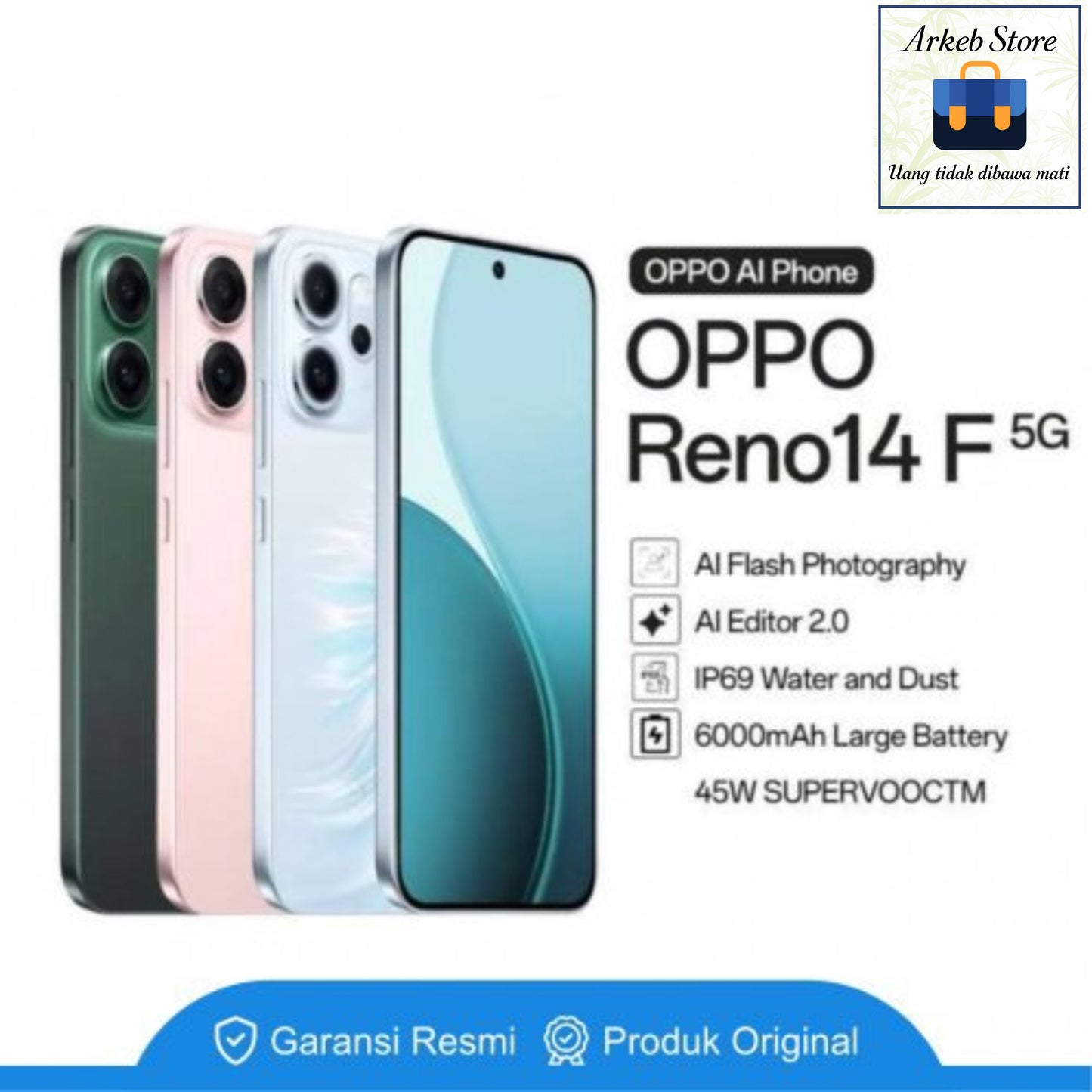 Oppo Reno 14f 5G GARANSI RESMI
